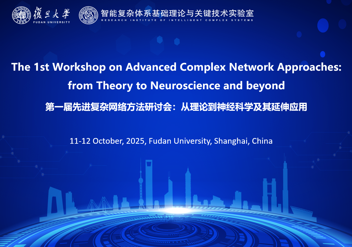 The 1st Workshop on Advanced Complex Network Approaches: from Theory to ...